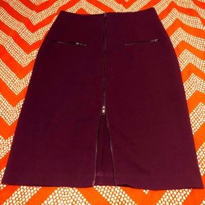 Maroon Pencil Skirt